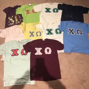 Chi Omega t-shirt bundle